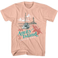 Jaws - Dont Go In The Water - American Classics - Solid Orange Adult Short Sleeve T-Shirt