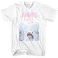Jaws - Faded Kanji - American Classics - Solid White Adult Short Sleeve T-Shirt