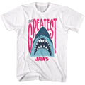Jaws - The Greatest - American Classics - Solid White Adult Short Sleeve T-Shirt