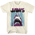 Jaws - Day Under Night Over - American Classics - Solid Off-White Adult Short Sleeve T-Shirt