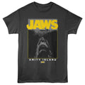 Jaws - Poster W Amity Text - Licensed Adult Unisex Short Sleeve T-Shirt - Smoke