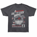 Jaws - Shark Attack - Bronx Oversized Short Sleeve T-Shirt - Front Print - Gray