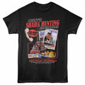 Jaws - Shark Expeditions - Front Print Adult Short Sleeve Solid T-Shirt - Black