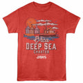 Jaws - Orca Deep Sea Charter - Adult Unisex Short Sleeve T-Shirt - Red Heather