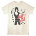 Joan Jett - Guitar Pose - Adult Unisex Short Sleeve T-Shirt - Natural