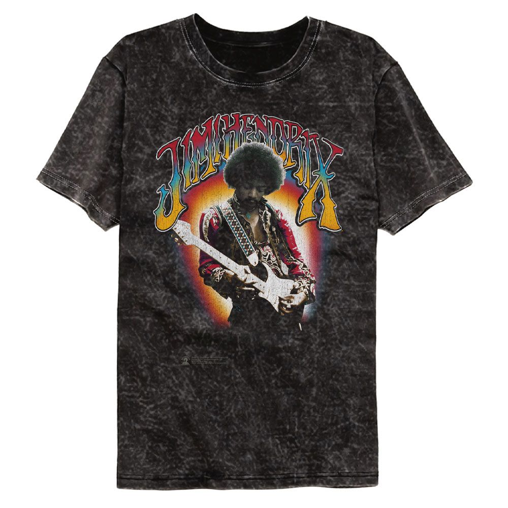 Jimi Hendrix Jimi Hendrix Officially Licensed Adult Short Sleeve Mineral Wash T-Shirt