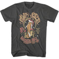 Janis Joplin - Fairy And Moon - American Classics - Solid Gray Adult Short Sleeve T-Shirt