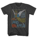 Janis Joplin - Noveau Angel - American Classics - Solid Gray Adult Short Sleeve T-Shirt