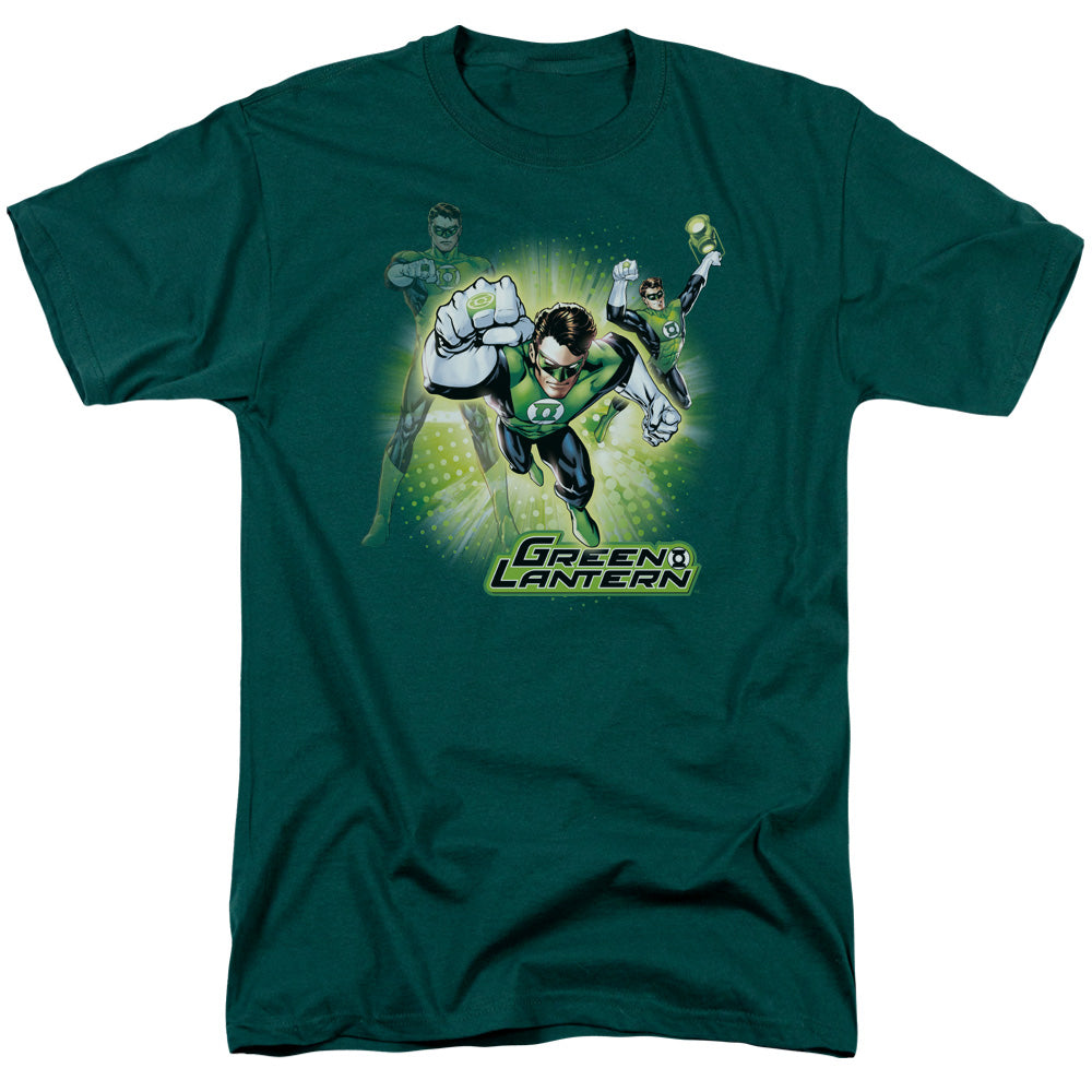 DC Comics - Justice League - Lantern Burst - Adult Unisex T-Shirt - Green