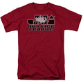 DC Comics - Justice League - Logo - Adult Unisex Short Sleeve T-Shirt - Red