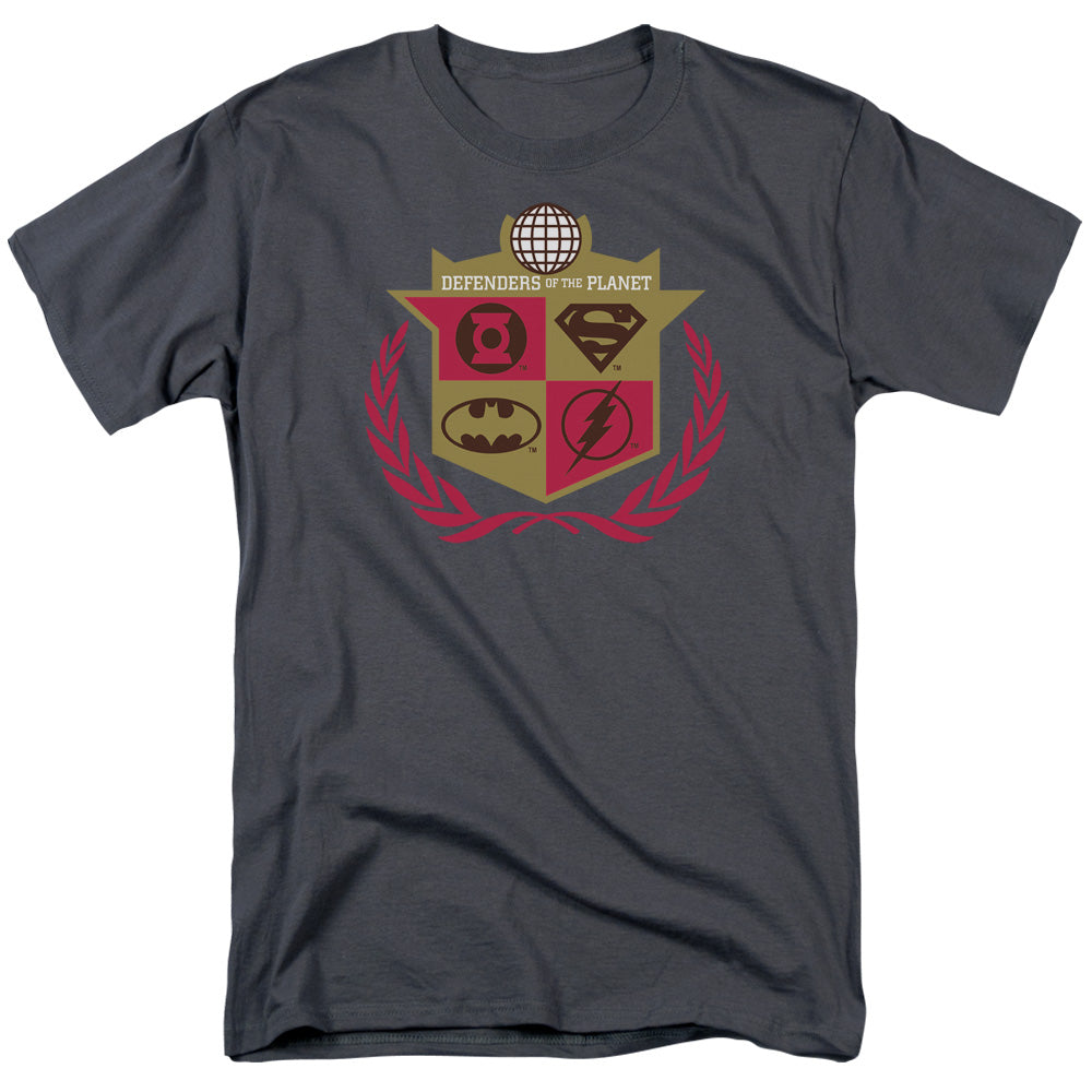 DC Comics - Justice League - Defenders - Adult Unisex T-Shirt - Gray