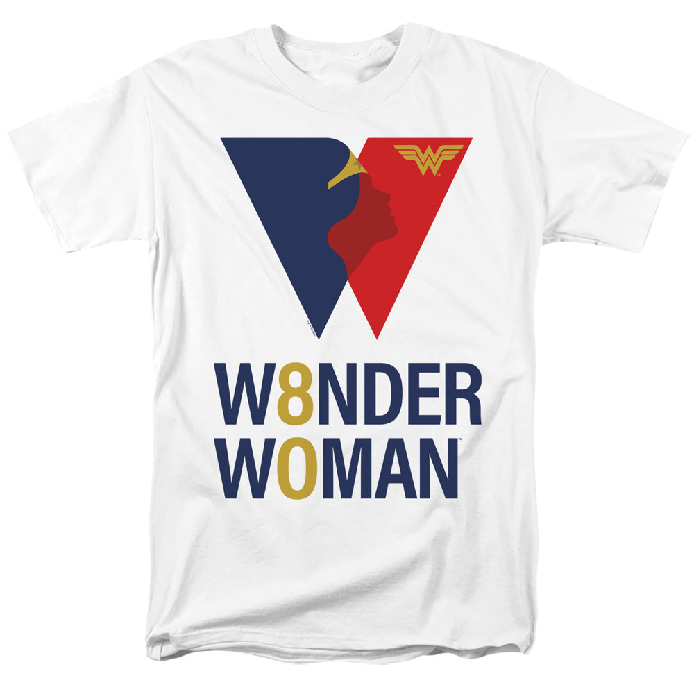 Justice League Wonder Woman 80th Anniversary Logo Adult Unisex T-Shirt White