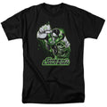 DC Comics Justice League Green Lantern Green & Gray Adult Unisex T-Shirt Black