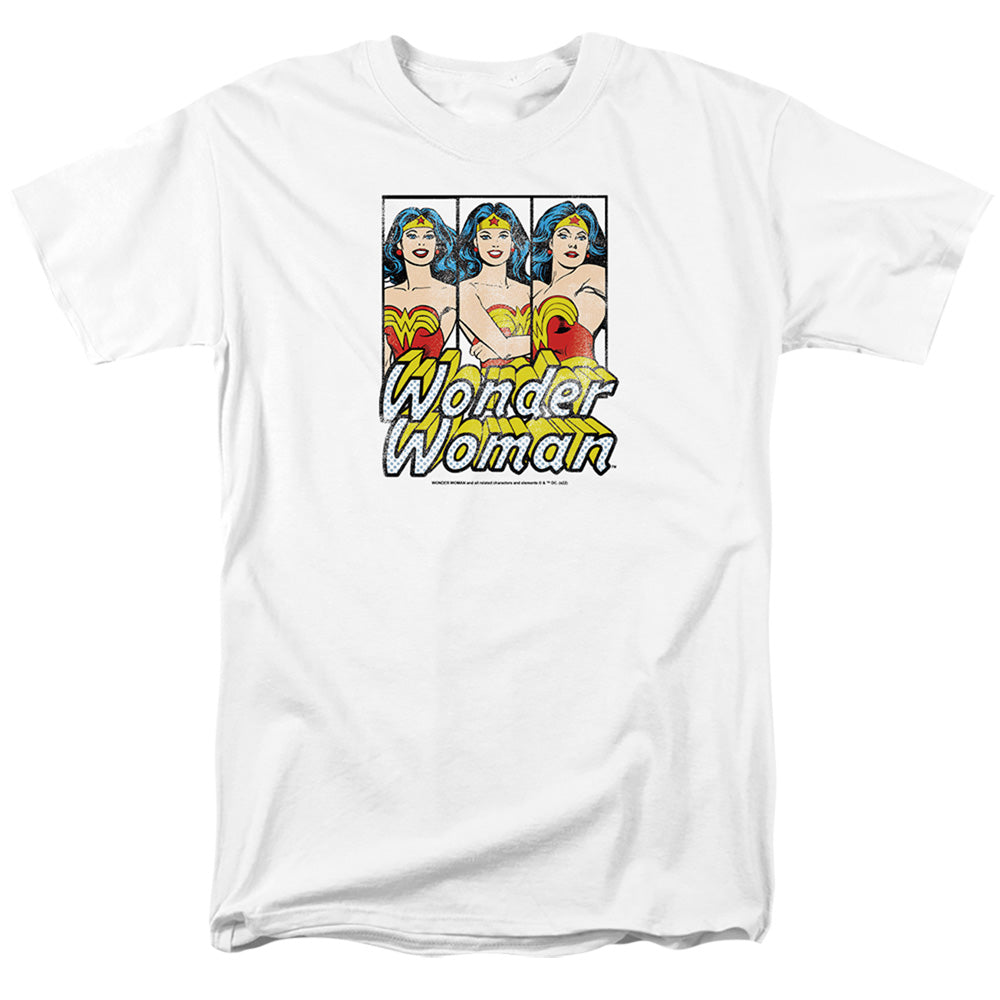DC Comics - Justice League - Wonder Woman Panels - Adult Unisex T-Shirt - White