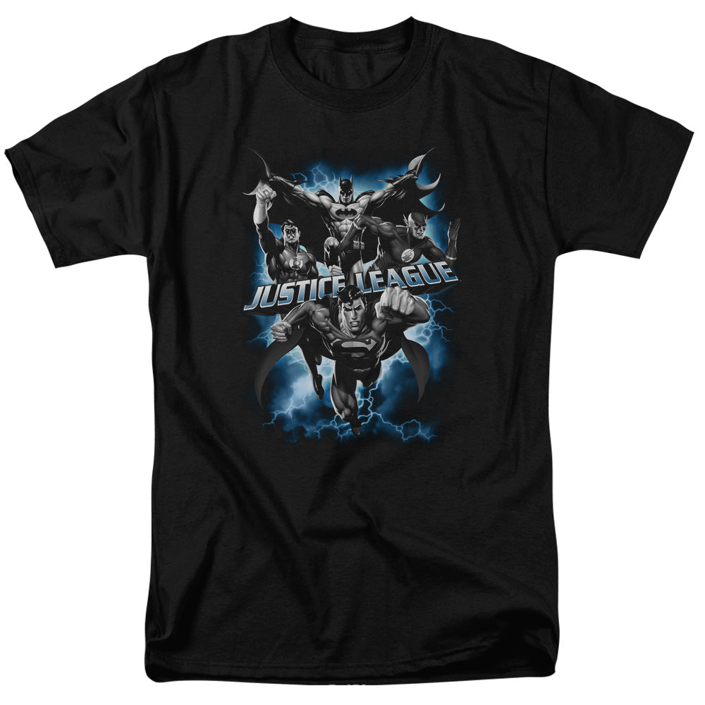 DC Comics - Justice League - Justice Storm - Adult Unisex T-Shirt - Black