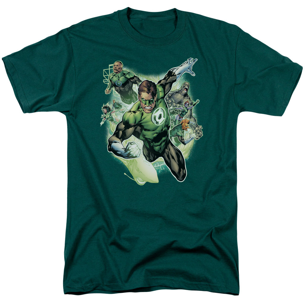 DC Comics - Justice League - Flying Corps - Adult Unisex T-Shirt - Green