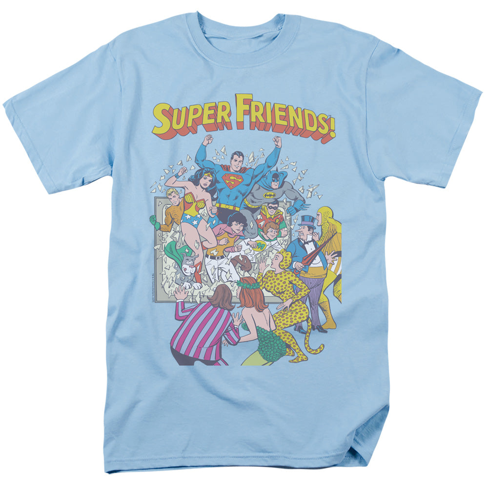 DC Comics - Justice League - Super Friends #1 - Adult Unisex T-Shirt - Blue