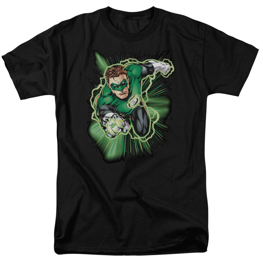 DC Comics - Justice League - Green Lantern Energy - Adult Unisex T-Shirt - Black