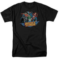 DC Comics - Justice League - Ready To Fight - Adult Unisex T-Shirt - Black