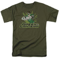DC Comics Justice League Green Lantern Rough Distress Adult Unisex T-Shirt Green
