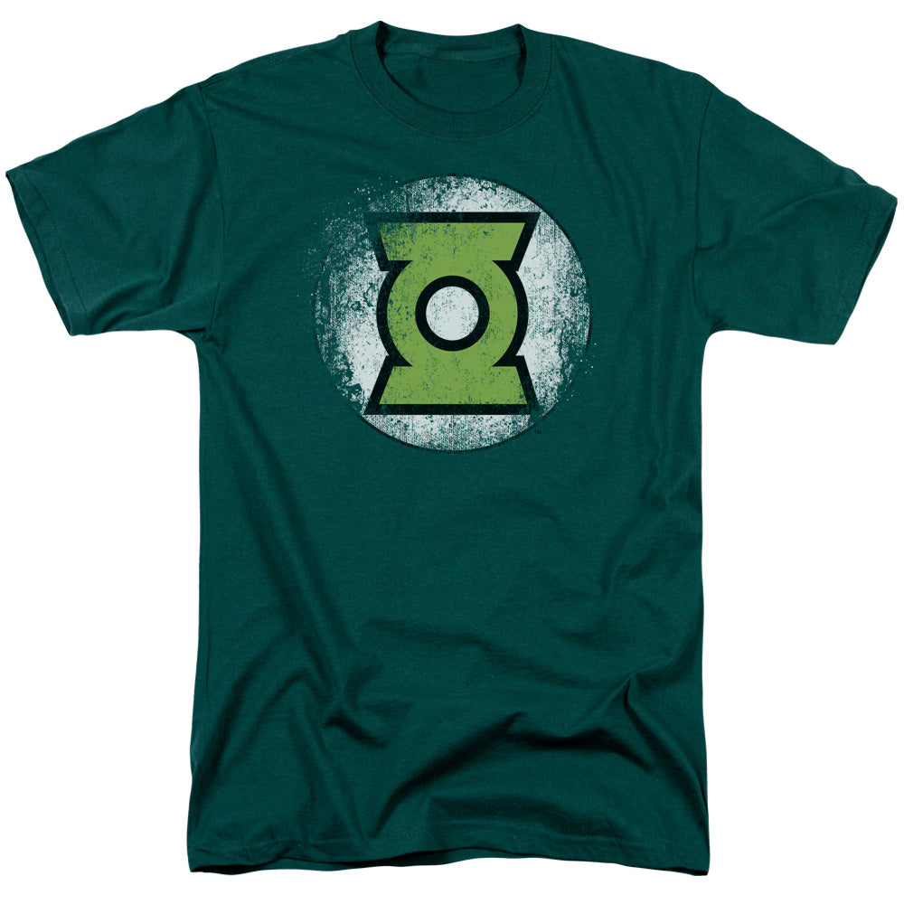 DC Comics Justice League Destroyed Green Lantern Logo Adult Unisex T-Shirt Green