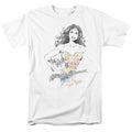 DC Comics Justice League Wonder Woman Squiggles Adult Unisex T-Shirt White