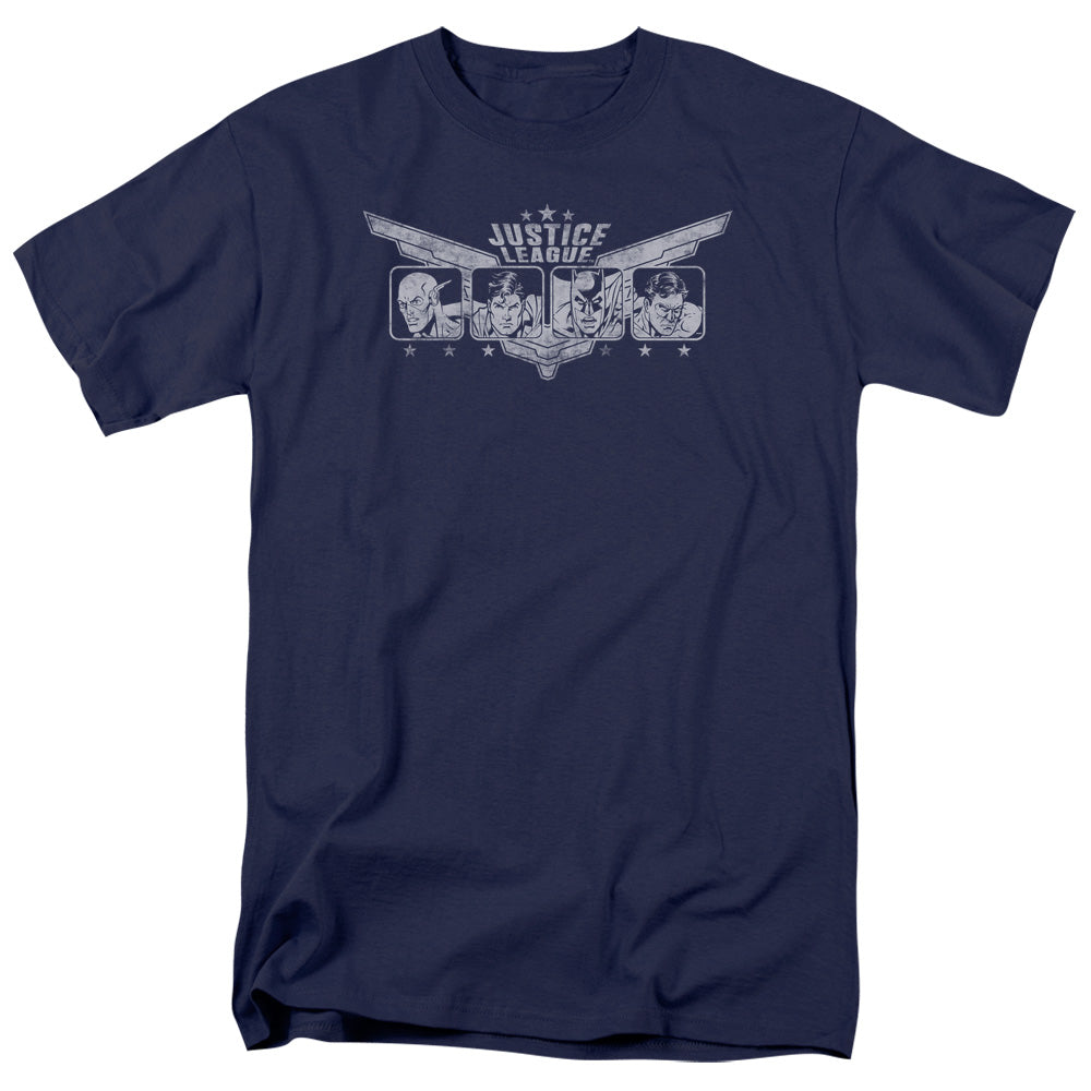 DC Comics - Justice League - Justice Wings - Adult Unisex T-Shirt - Blue