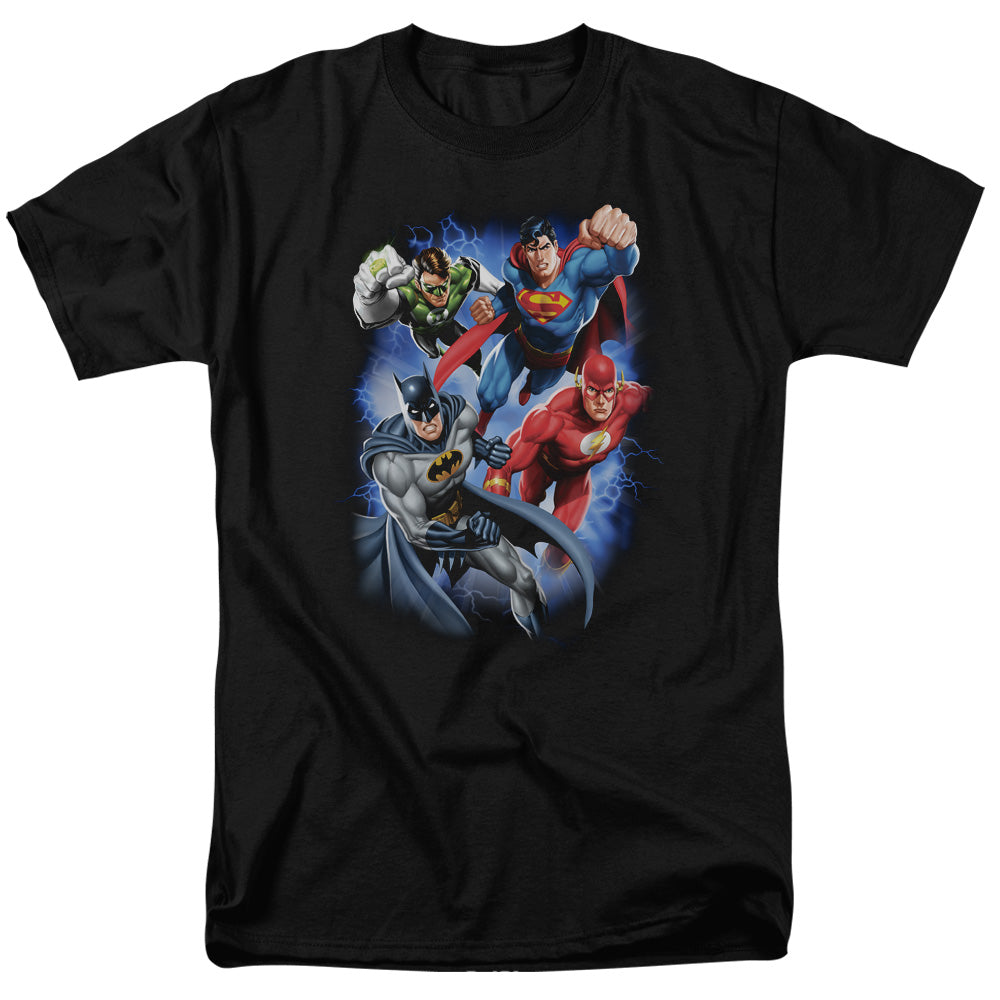 DC Comics - Justice League - Storm Makers - Adult Unisex T-Shirt - Black