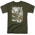 DC Comics - Justice League - Green And Red - Adult Unisex T-Shirt - Green