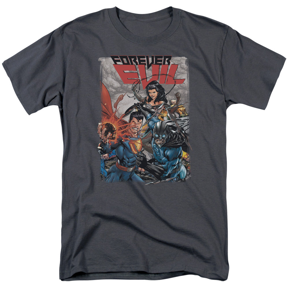 DC Comics - Justice League - Crime Syndicate - Adult Unisex T-Shirt - Gray