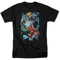 DC Comics - Justice League - Electric Team - Adult Unisex T-Shirt - Black
