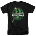 DC Comics - Justice League - Lantern Glow - Adult Unisex T-Shirt - Black