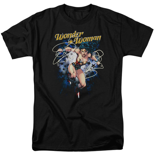 DC Comics - Justice League - Starburst - Adult Unisex T-Shirt - Black