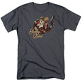 DC Comics - Justice League - Harley Bomber - Adult Unisex T-Shirt - Gray