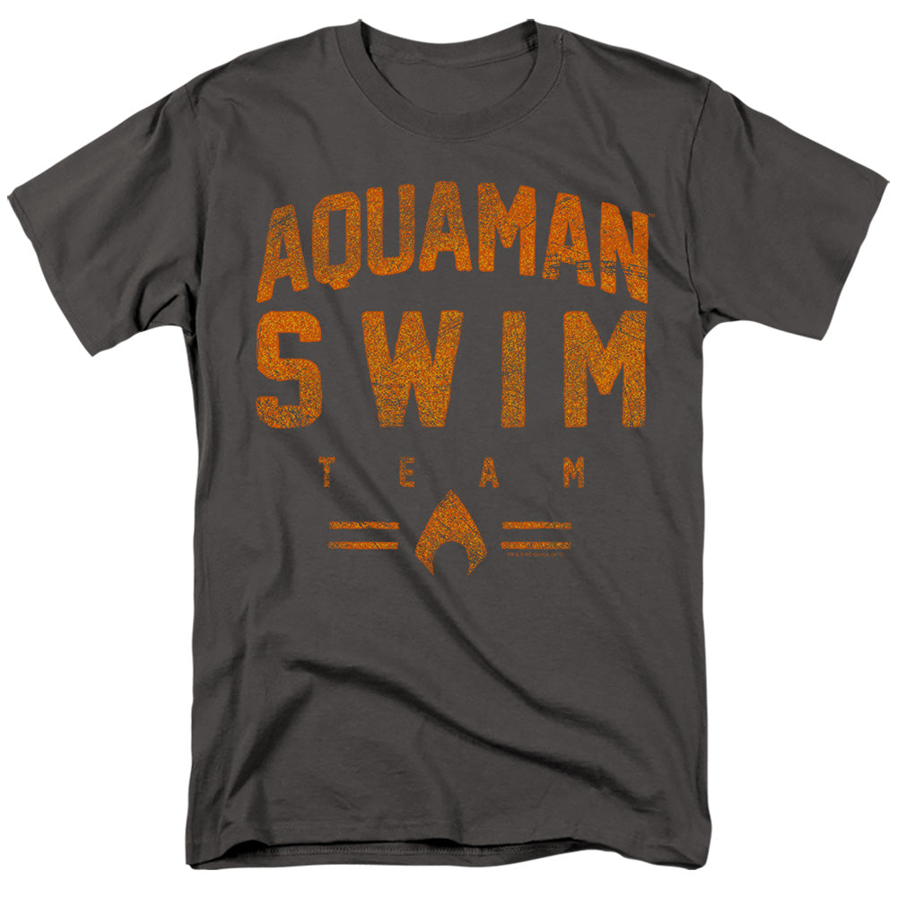 DC Comics - Justice League - Swin Team - Adult Unisex T-Shirt - Gray