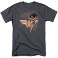DC Comics - Justice League - Glowing Lasso - Adult Unisex T-Shirt - Gray