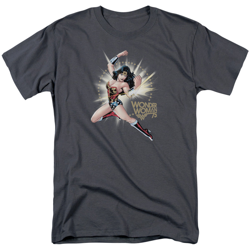 Justice League Wonder Woman 75 Years The Bracelets Adult Unisex T-Shirt Gray