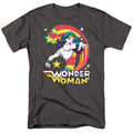 DC Comics Justice League Wonder Woman Good Vibes Adult Unisex T-Shirt Gray