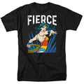 DC Comics - Justice League - Wonder Woman Fierce - Adult Unisex T-Shirt - Black