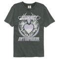 Journey - Dont Stop Believin Heart - American Classics - Solid Gray Adult Short Sleeve Comfort Color T-Shirt