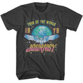 Journey - Tour Of The World - American Classics - Solid Gray Adult Short Sleeve T-Shirt
