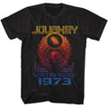 Journey - San Fran 73 - American Classics - Solid Black Adult Short Sleeve T-Shirt