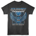 Journey - 3D Text Scarab - Officially Licensed - Gray Solid Front Print Adult Short Sleeve T-Shirt
