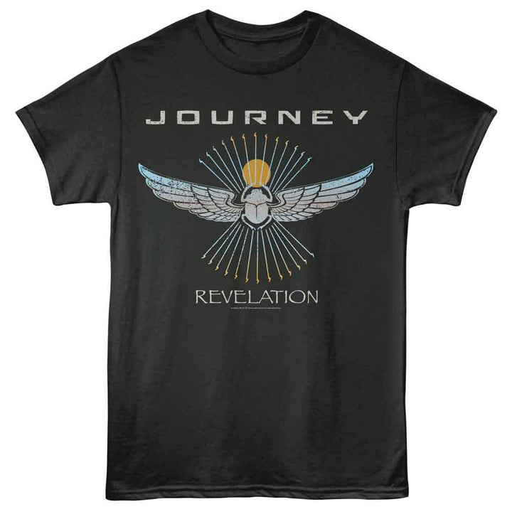 Journey - Revelation - Officially Licensed - Gray Solid Front Print Adult Short Sleeve T-Shirt