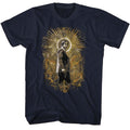 John Wick - Gold Halo - American Classics - Solid Blue Adult Short Sleeve T-Shirt