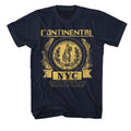 John Wick - Continental NYC - American Classics - Solid Blue Adult Short Sleeve T-Shirt