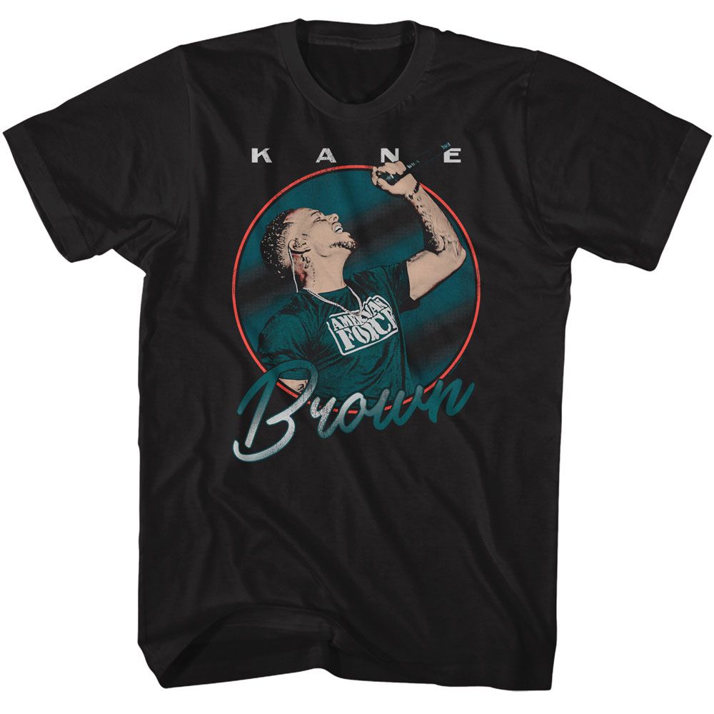 Kane Brown In Circle Officially Licensed Adult Short Sleeve T-Shirt