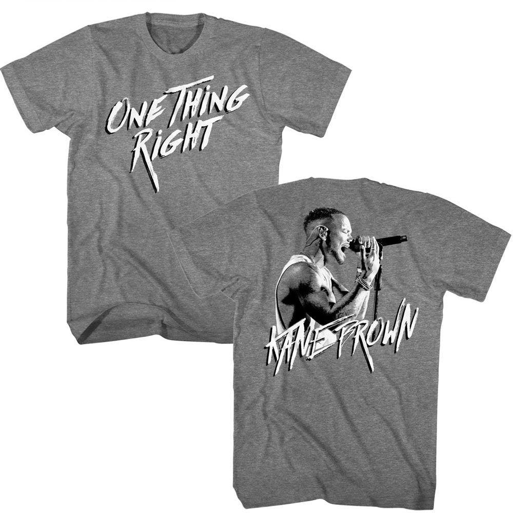 Kane Brown One Thing Front And Back Officially Licensed Adult Short Sleeve T-Shirt