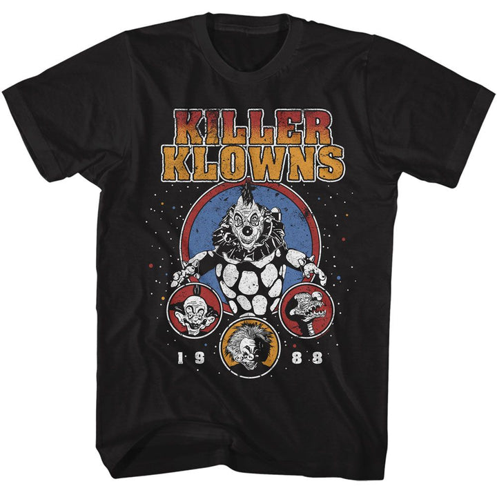 Killer Klowns From Outer Space - 1988 - American Classics - Solid Black Adult Short Sleeve T-Shirt