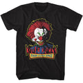 Killer Klowns From Outer Space - Head And Logo - American Classics - Solid Black Adult Short Sleeve T-Shirt
